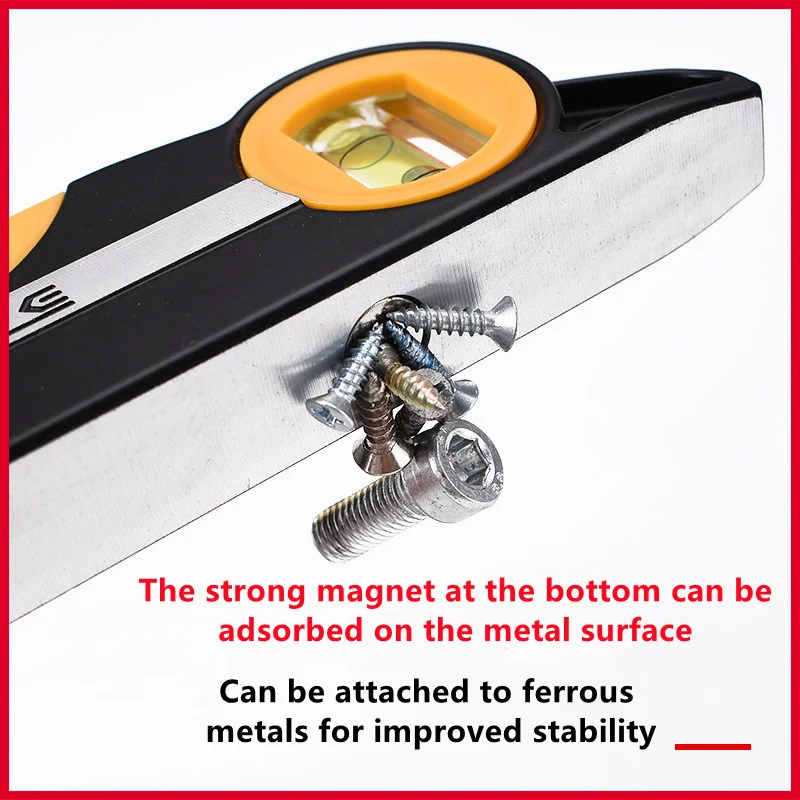 Magnetic Level Ruler Bearing Ruler Lever Spirit Level Angle Gauge Finder Penggaris Vertikal Horisontal Bingkai Foto Alat Gantung