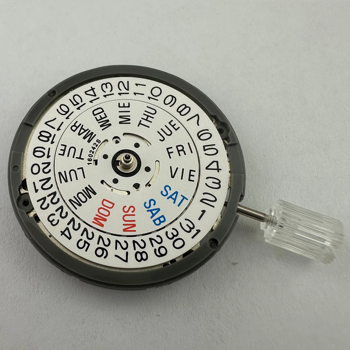 NH36A Mechanical Movement High Precision White Calendar 4.2 Points Crown Automatic Watch Movement Replacement Kit