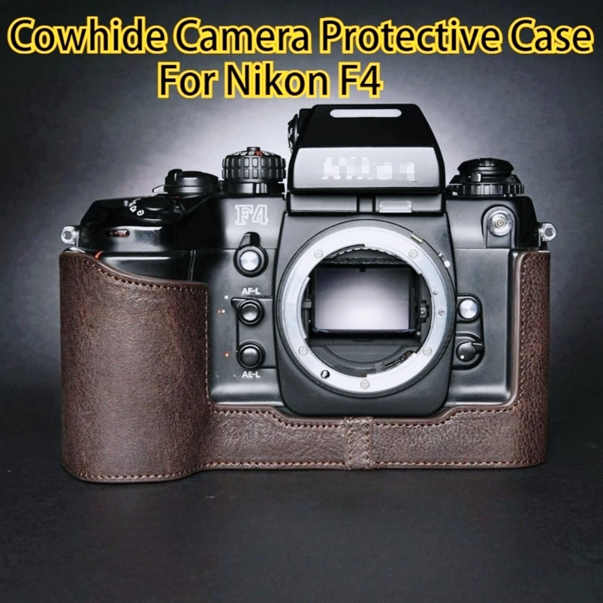 

Сумка из натуральной кожи из воловьей кожи, защитный рукав, коробка для камеры, чехол для Nikon F4, чехол для фотосъемки ручной работы, аксессуары