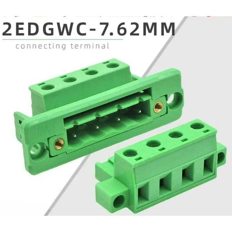 

5 комплектов через настенную фиксированную панель JM2EDGWC7.62 мм, фланец без пайки, стыковая лента EDGKM, 2p-12p, вставной клеммный блок