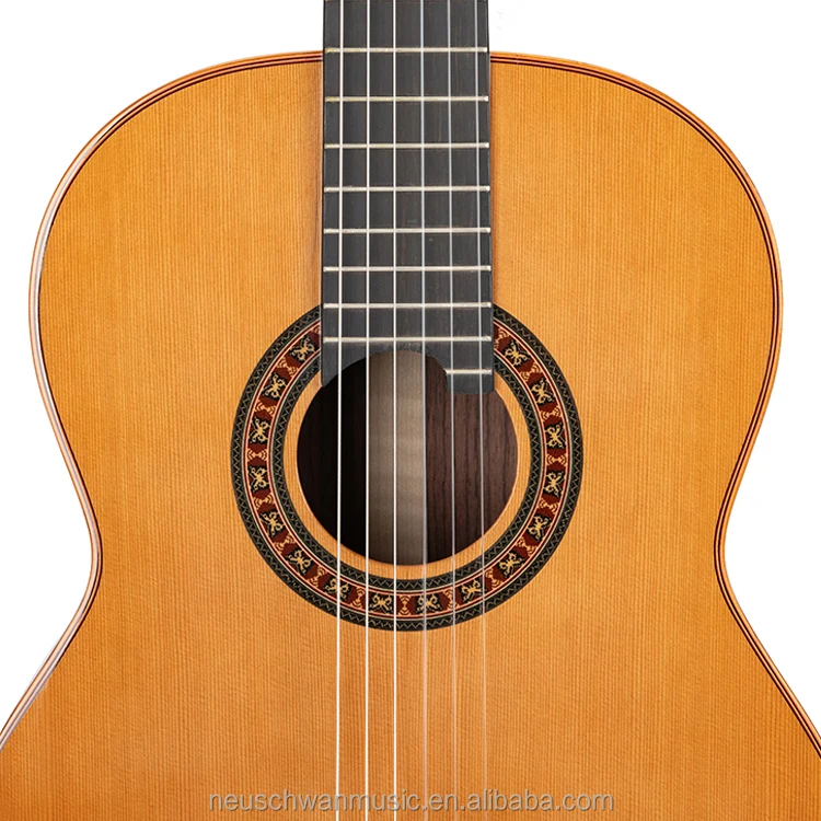 Cedar Top Solid Indian Rosewood With Three Pieces Back And Sides All Solid Handmade Luthier Classical Guitar