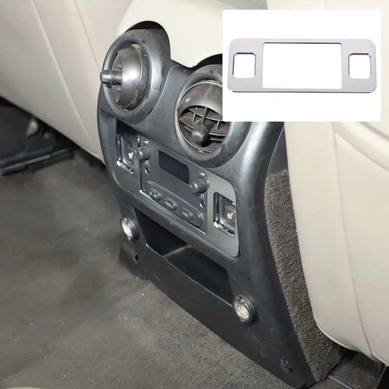 

For Hummer H2 2003-2007 Car Rear air Conditioning Vent Button Decorative Frame Aluminum Alloy Glossy Car Accessories