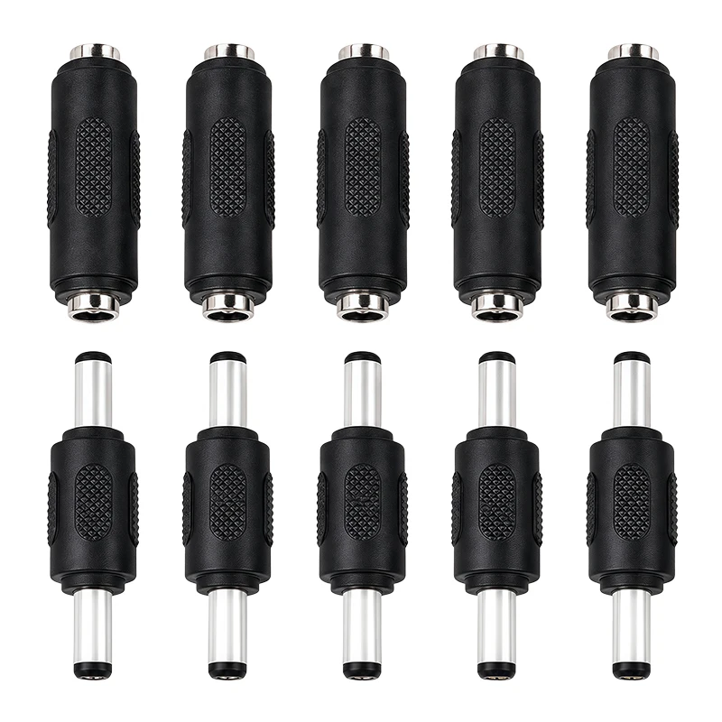 1/5PCS 5.5x2.1mm DC Male to Male Female to Female Power Connector Barrel Jack Coupler Adapter for CCTV Camera LED Strip Router