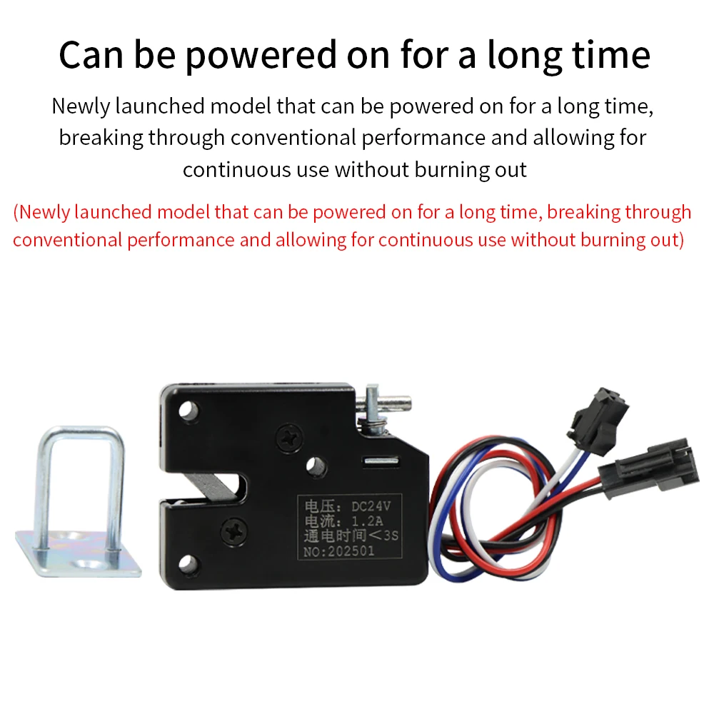 DC 5-24V Compact Solenoid Electromagnetic Lock for Cabinet Drawer Control, Industrial Commercial Use