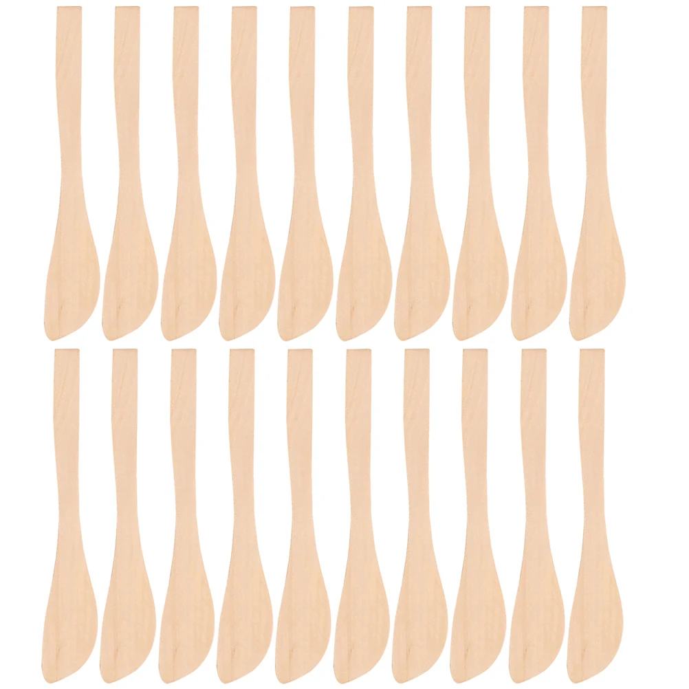 

20pcs Wooden Dumpling Filling Spoon Easy Clean Practical Scoop Convenient Kitchen Tool Smooth Surface Long Lasting Use