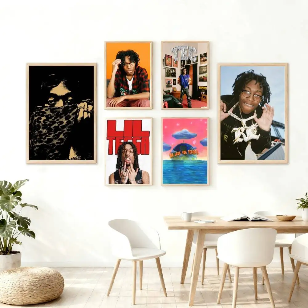 Rapper L-Lil Tecca Poster Wall Art for Study Living Room Decor Unique Home Decoration Pictur Gift