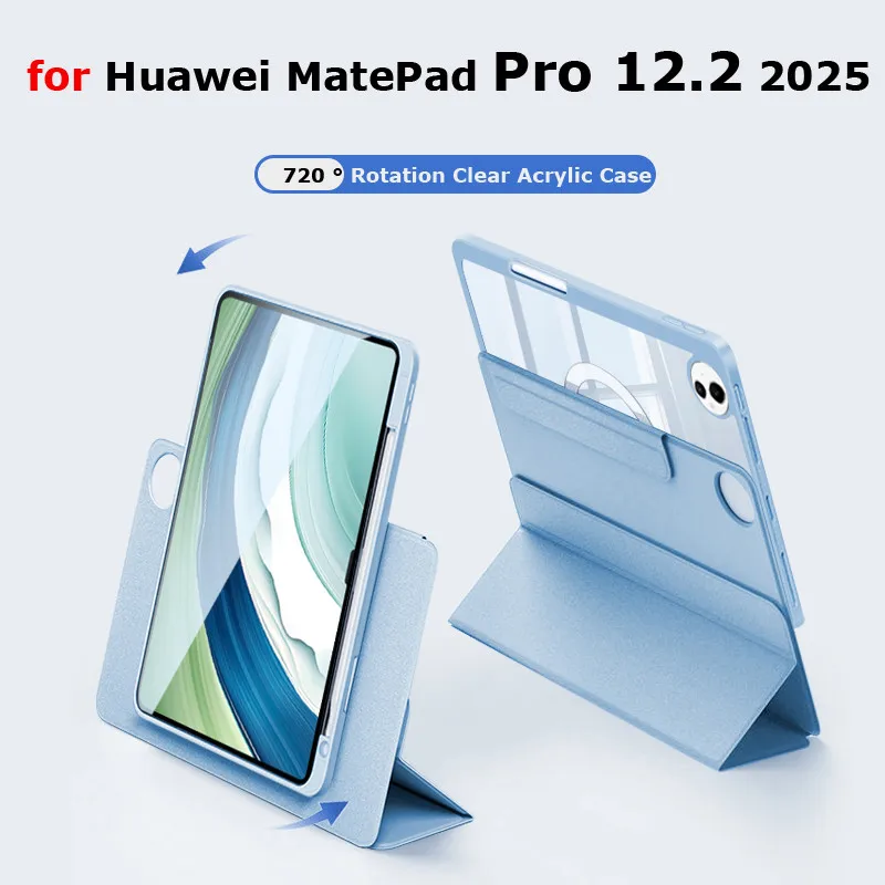 

Magnetic Case For HUAWEI MatePad Pro 12.2 Inch MRO-W00 MRO-W10 MRO-W09 Air 12"/12X Pro 13.2" Pro 12.2 PaperMatte Rotation Cover