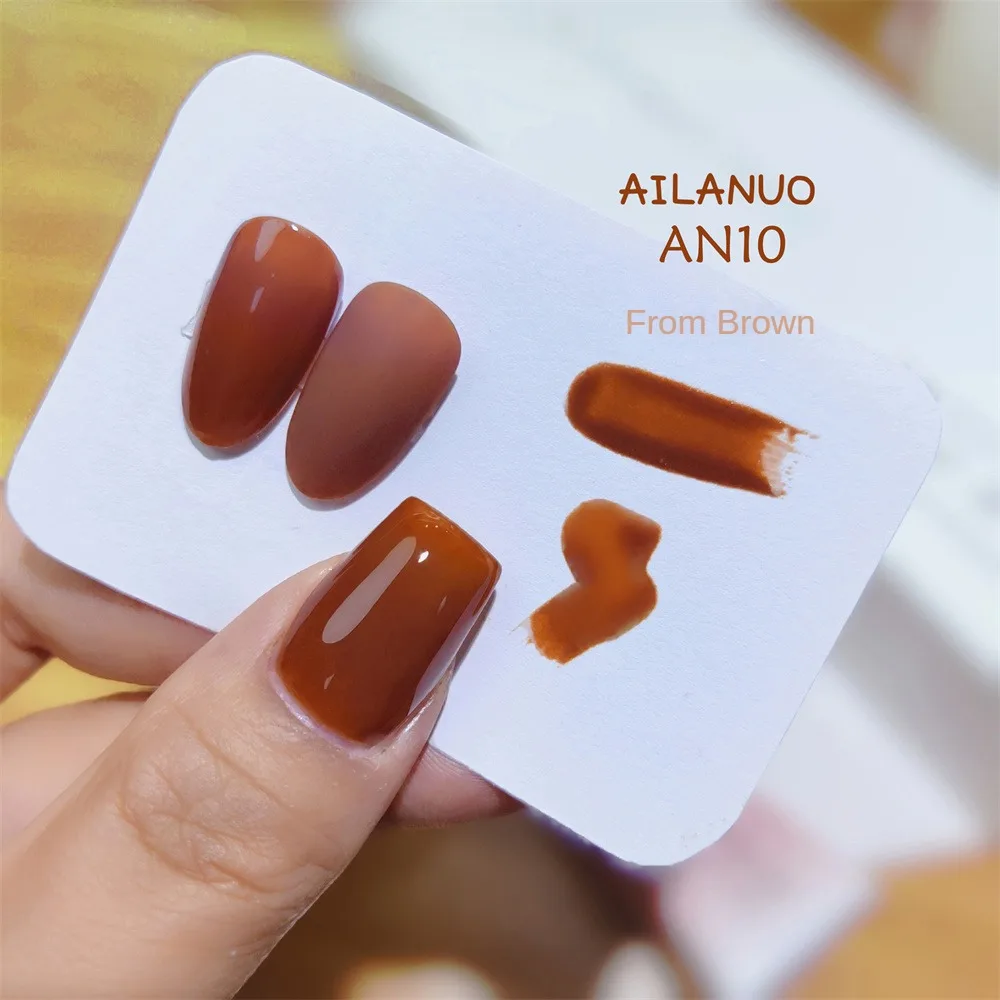 Nowy bordowy klej do paznokci biały i brązowy wybielający brązowy klej do paznokci dyniowy pomarańczowy lakier do paznokci jesień i zima