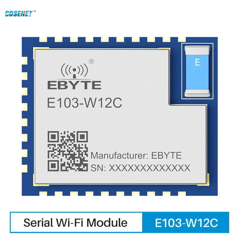 

Последовательный модуль Wi-Fi DA16200 SoC, CDSENET E103-W12C MQTT HTTP с низким зарядом AT Command AP STA, 7 розеток, стандартная керамическая антенна