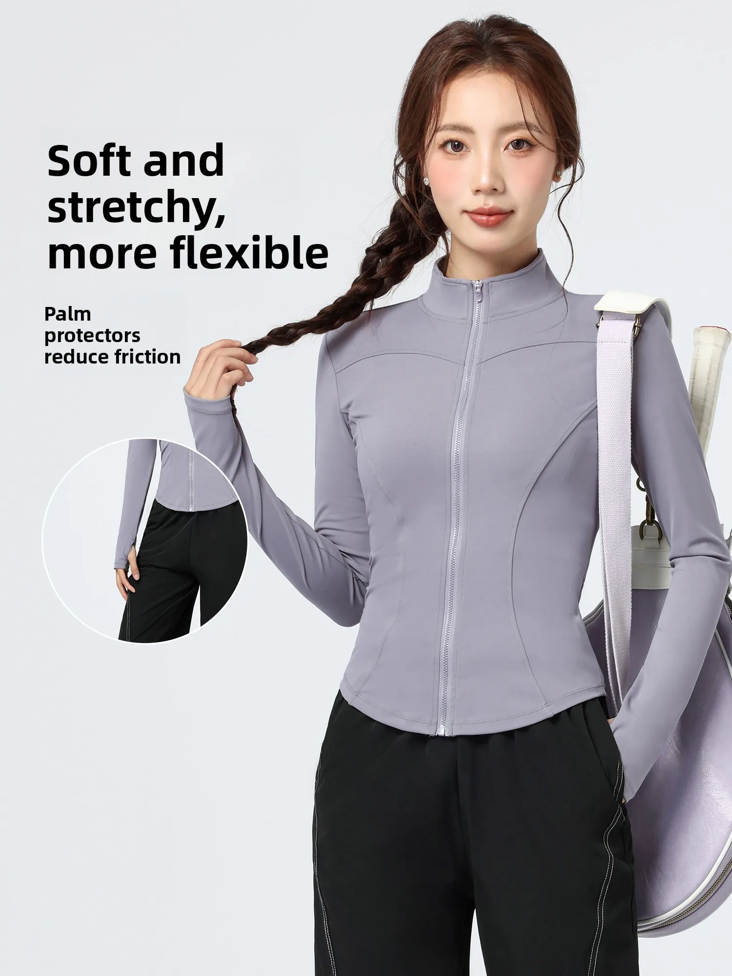 

Women's Spor Long Sve Zipper Cardigan Yoga Casual Fitn Training Qui Dry Elastic Autumn Winter Top Slimming Outerwear
