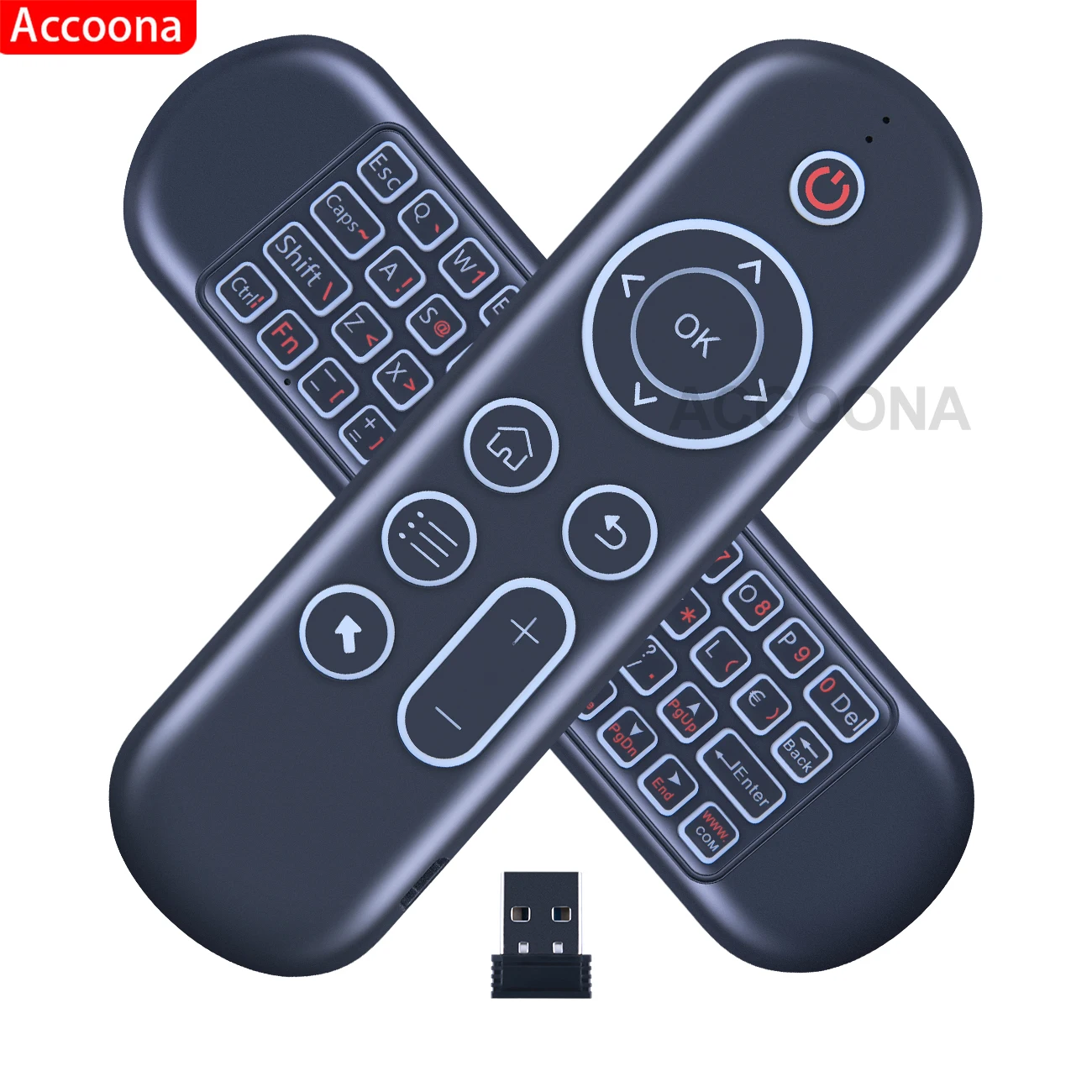 UNIVERSAL Remote control M5 BT Air Mouse with 2.4G BT5.0 Dual Mode Voice Assistant