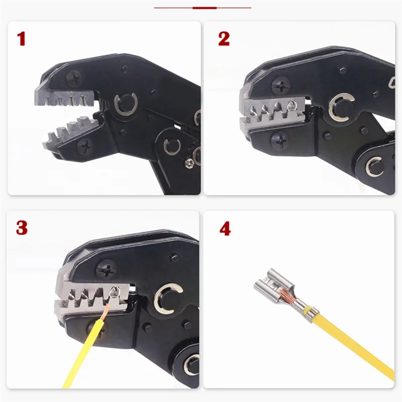 

A21Q -SN-58B Ratchet Crimping Plier Crimper Tool Single Pliers Connector Set AWG24-13 For Terminal Wire Pliers