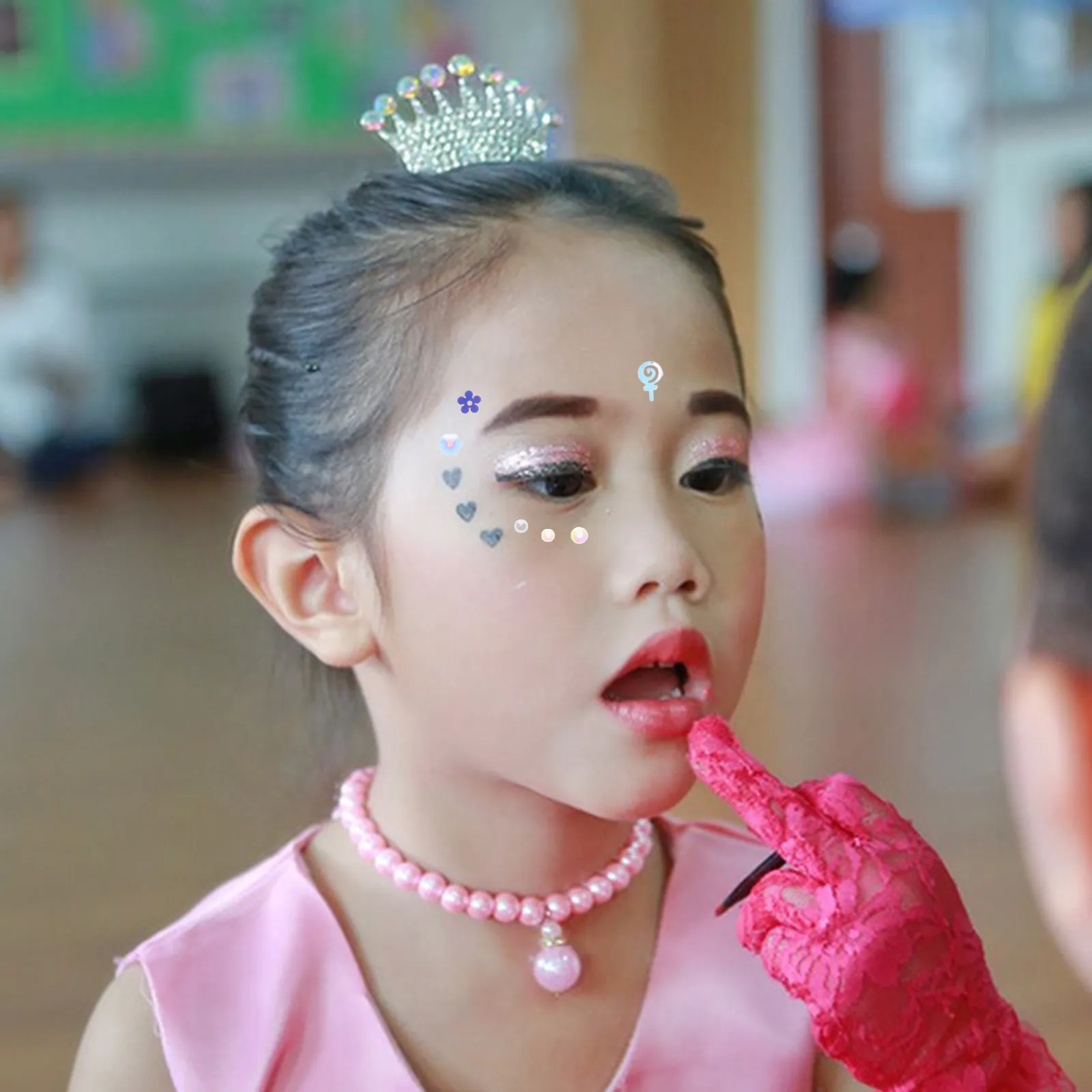 

3 Boxes Children's Face Jewelry DIY Butterfly Flatback Stage Makeup Face Party Accessories Nail Accessories