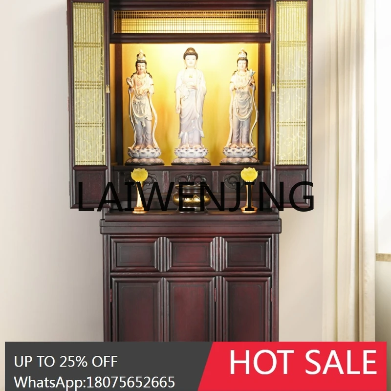 RWJ Buddha Cabinet Altar Buddha Altar Guanyin God of Wealth Worship Table Buddha Cabinet Clothes Closet