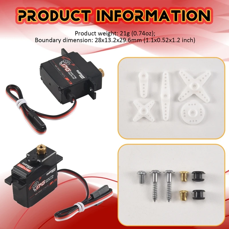 ÜBERTREFFEN HOBBY S0017M 17G Metal Gear 1,8 KG Digital Servo Für RC Flugzeug Roboter 1/18 Lkw Auto Boot kanal Flugzeug