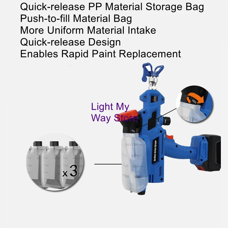 

Lithium battery high-voltage airless spraying machine, electric spray gun, spray gun repair and painting integrated machine