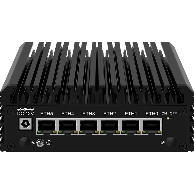 كمبيوتر صغير بدون مروحة PfSense Proxmox ، 6x ، 6 LANS ، G ، جدار الحماية ، جهاز التوجيه الناعم ، الجيل الثاني عشر ، Intel i3 ، N305 ، N100 ، DDR5 ، 32GB ، NVMe ، SSD