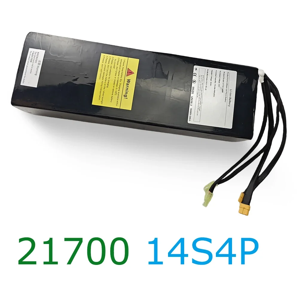 52V 19.2Ah 14S4P 21700 Li-ion Battery Pack Dual Port Fast Charging Suitable For Dual Drive Electric Scooters