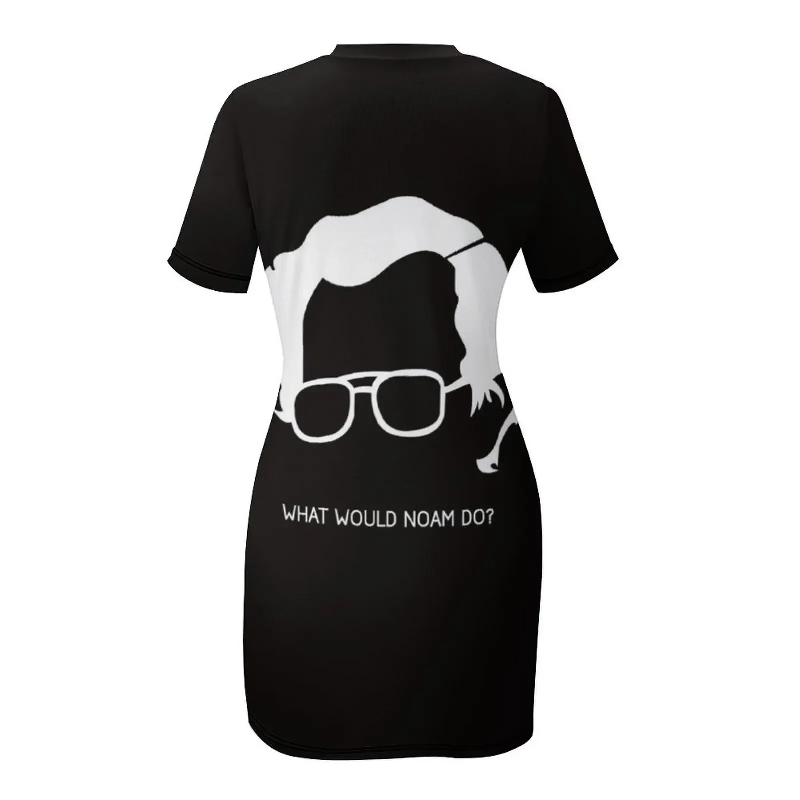 Noam Chomsky camiseta clásica vestido de manga corta vestidos de verano mujeres 2024 lindo vestido de verano mujeres 2024