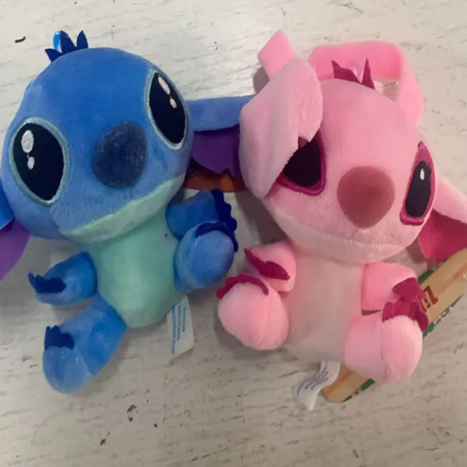 2025年 10個/ロット 可愛い漫画リロ＆スティッチ 小さなペンダントぬいぐるみ、4～10cm カワイイぬいぐるみキーホルダー 子供向け最高のクリスマスプレゼントおもちゃ