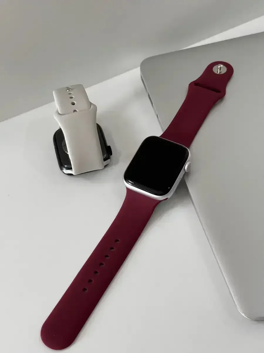 سيليكون الفرقة ل أبل ساعة الأشرطة 45 مللي متر 44 مللي متر 40 مللي متر 41 مللي متر 42 مللي متر-46 مللي متر الرياضة سوار iwatch سلسلة 8 7 6 5 4 3 SE 9 10 الترا 2 49 مللي متر