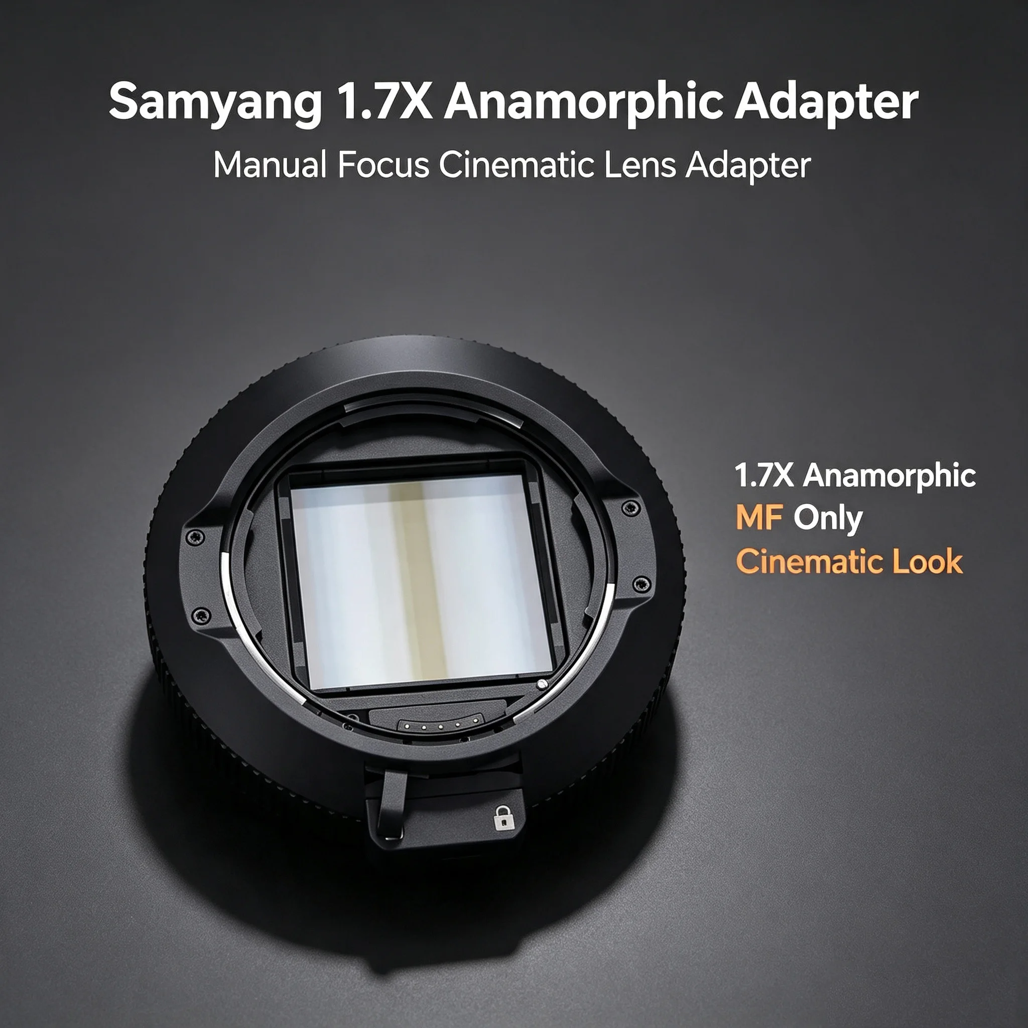 Samyang 1.7X Anamorphic MF Adapter Manual Focus Cinematic Lens Adapter