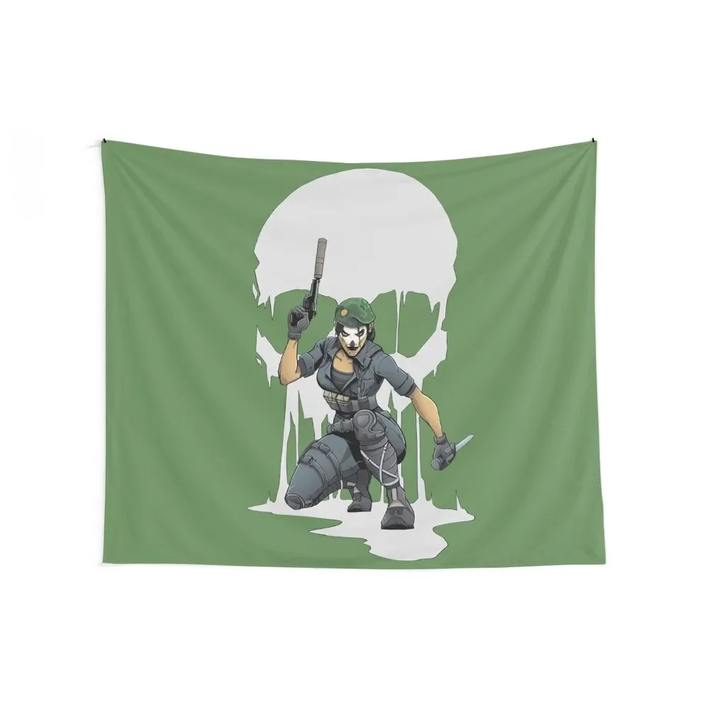 Six Siege: Caveira Tapestry For Bedroom Decoration Home Home Decoration Tapestry