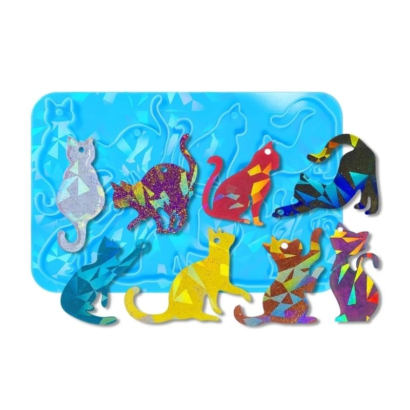 

Silicone Pendant Mold Clay Molds Keychain Moulds Silicone Material Gift for Hand Making Lover