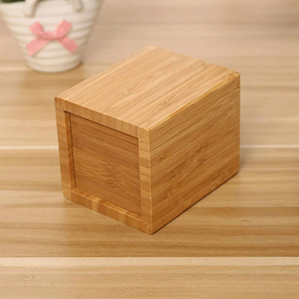 Bamboo and Wood Finishing Box Pen Holder Nice Pencil Creative Decor Storage Bucket
