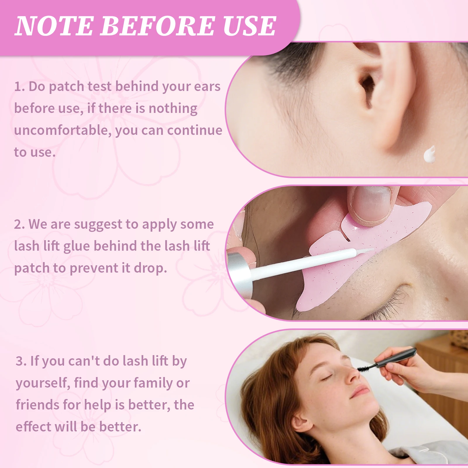 PERMANIA 2 pezzi cuscinetti per permanente ciglia in silicone glitter a forma di farfalla forniture per estensione ciglia estensione ciglia strumento di sollevamento ciglia