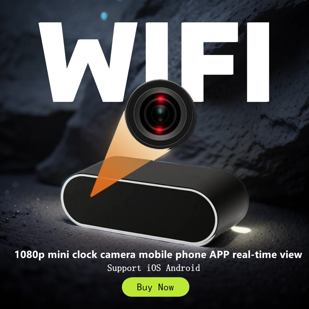 

1080P Night Vision Camera Secret Invisible Camera Home Security Monitoring Supporting WiFi 1080P Full HD Mini Camera