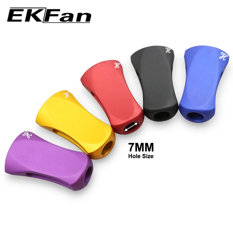 EKFan 1pcs Aluminum Alloy flat mini Spinning Baitcasting Fishing Reel handle knob for A/D/S Lure Reel Handle DIY part accessory