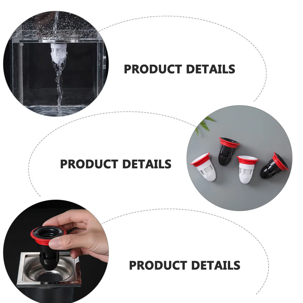 

2pcs Floor Drain Core Deodorizer Cores Pest Prevention Inner Kitchen Accessory Toilet Sewer Odor Resistant Strainer Durable Easy