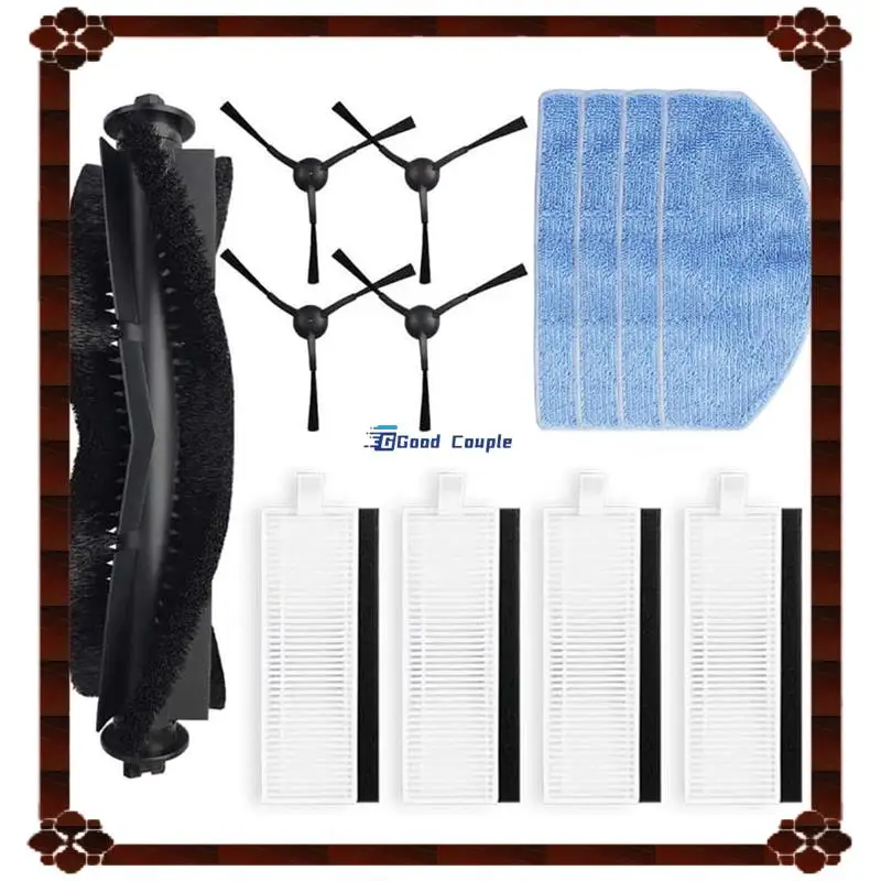 24-Hour Delivery Hepa Filter Mop Cloth Kit Replacement For Tikom G8000/G8000pro For Honiture G20, For Laresar Evol 3 Robot Vacuu