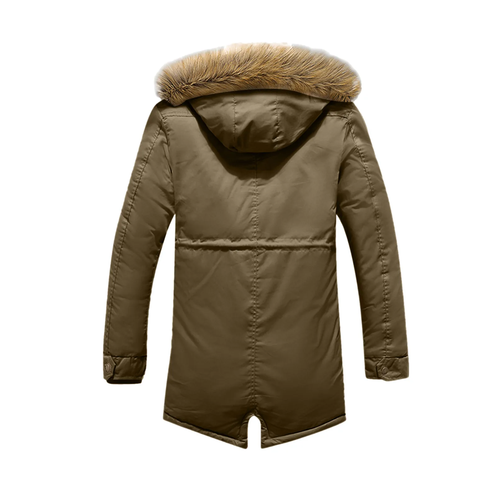 Winter Plush Hooded Jackets Men Military Fur Lined Thicken Warm Windbreaker Coats Men High Quality Outdoor Parka Outwear