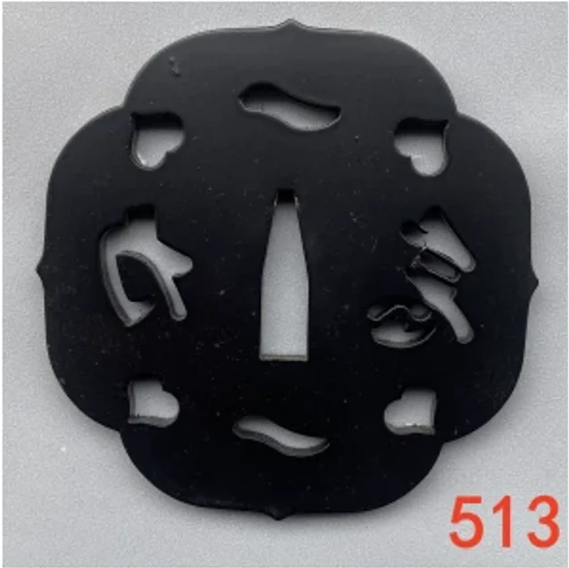 Quality JP Samurai Katana Tachi Wakizashi Iaido Sword Fittings Set of Zinc Alloy Metal Tsuba Kuchi Kashira & Seppa