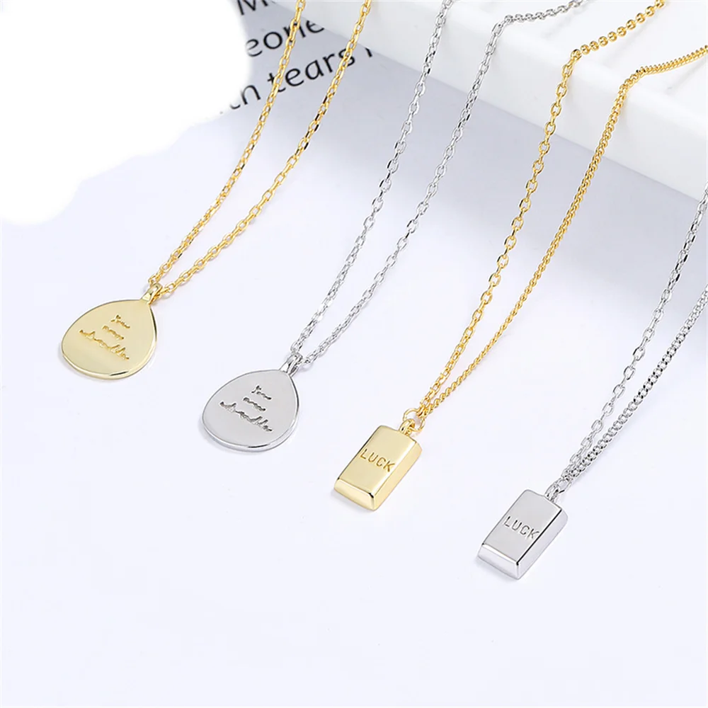 

925 Sterling Silver Niche Collarbone Chain, 2025 New Korean Style, Water Drop Pendant Versatile INS Jewelry