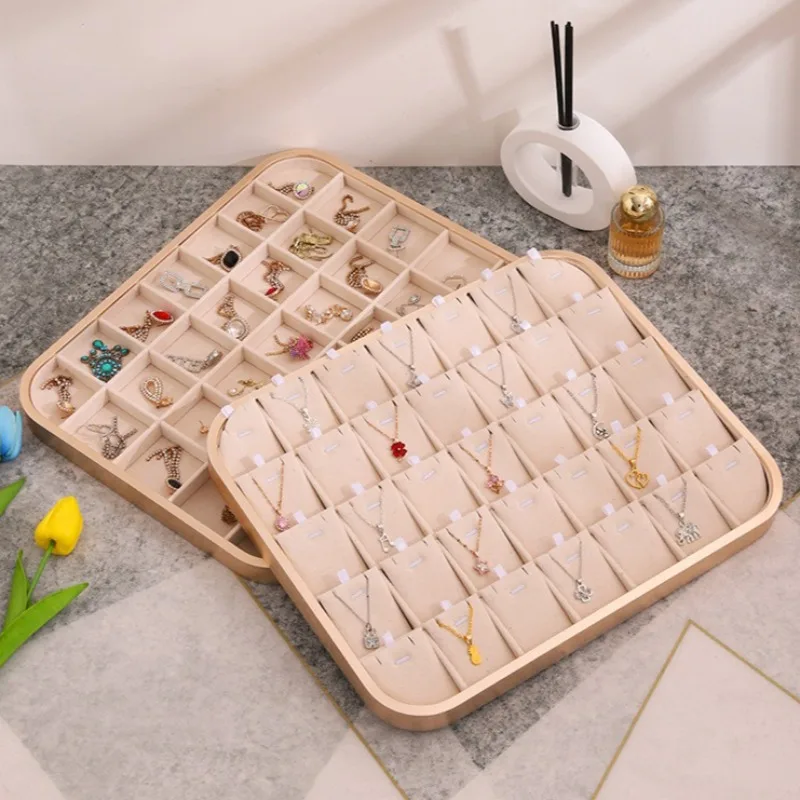 

Лоток для демонстрации ювелирных изделий, большие серьги, кольца, лоток для демонстрации, эстетический органайзер для ювелирных изделий, подносы для хранения ожерелья с подвесками