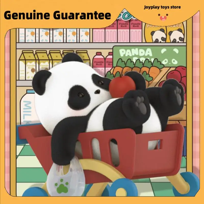 

New Genuine Panda Roll Playful Journal Series Blind Box Lovely Trendy Toys Flocking Texture Desktop Decorations Cute Mystery Box