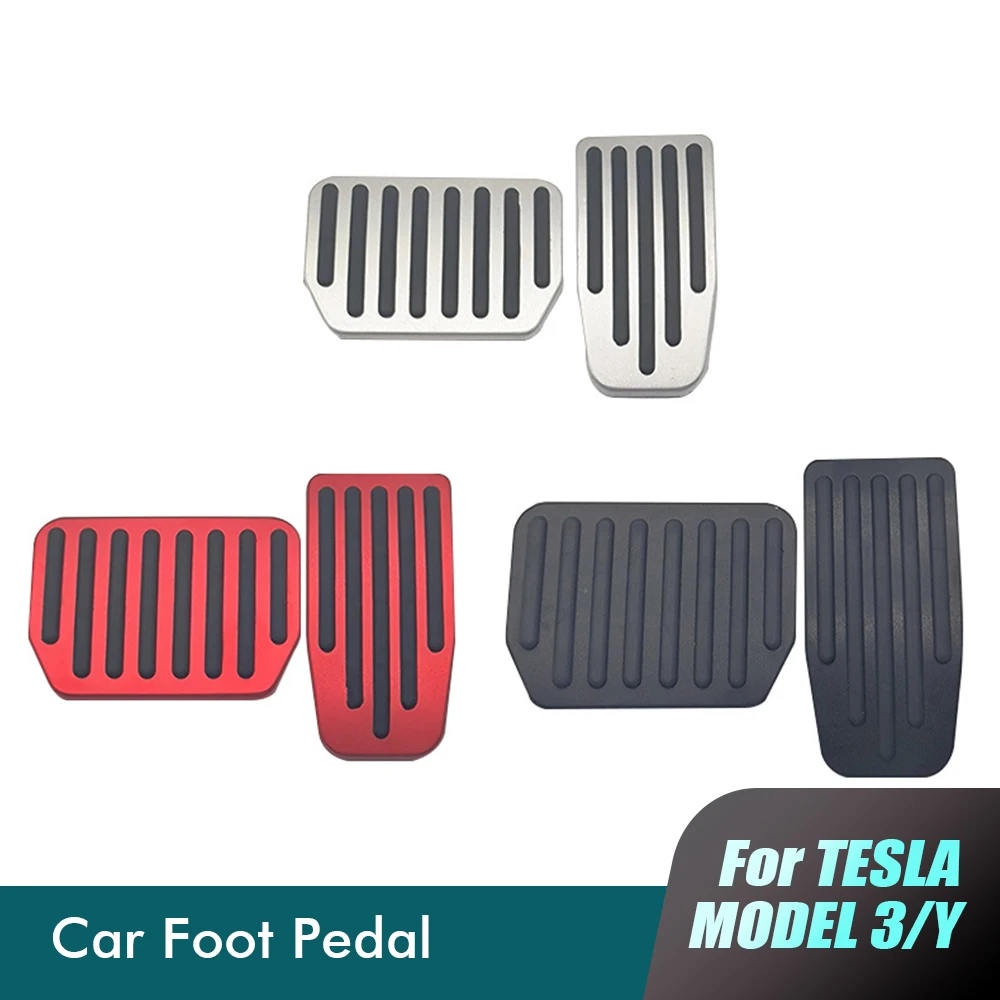 Accessoires Tesla Model,Kit de pédale de voiture, 3 pièces
