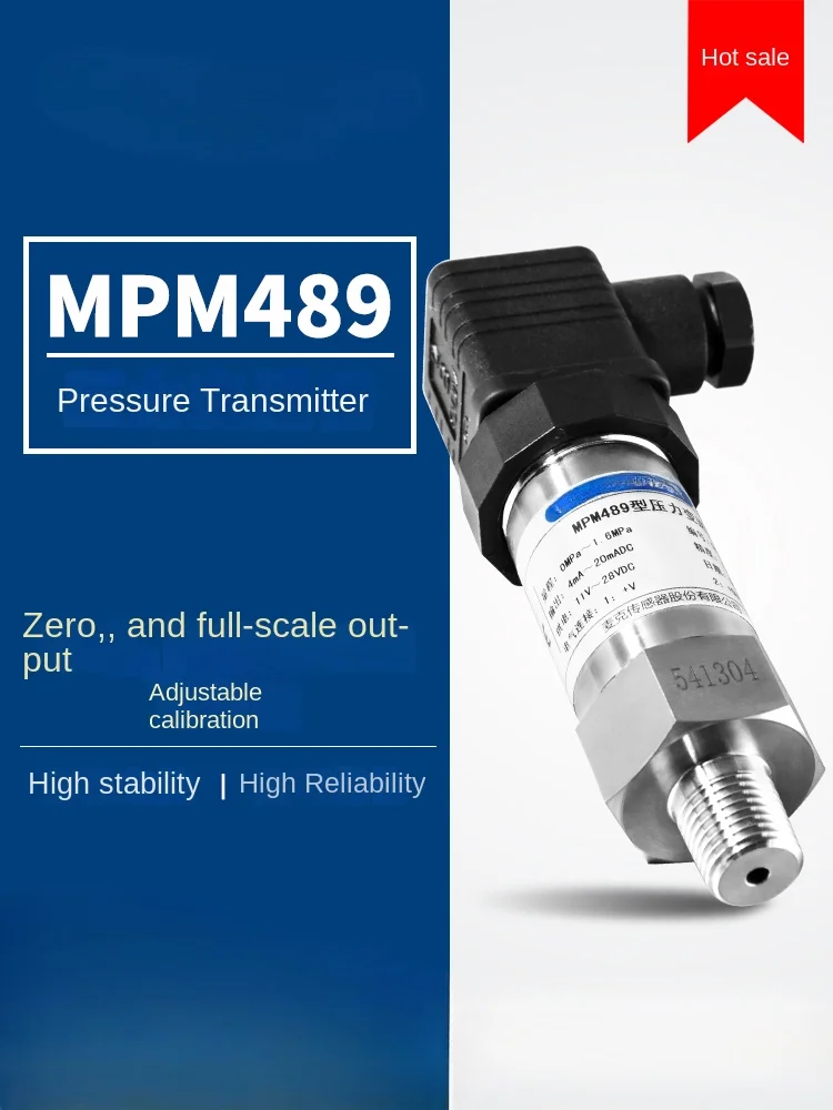 Sensor MPM489 high-precision pressure transmitter Sensor 4-20mA fluid pressure detection and control