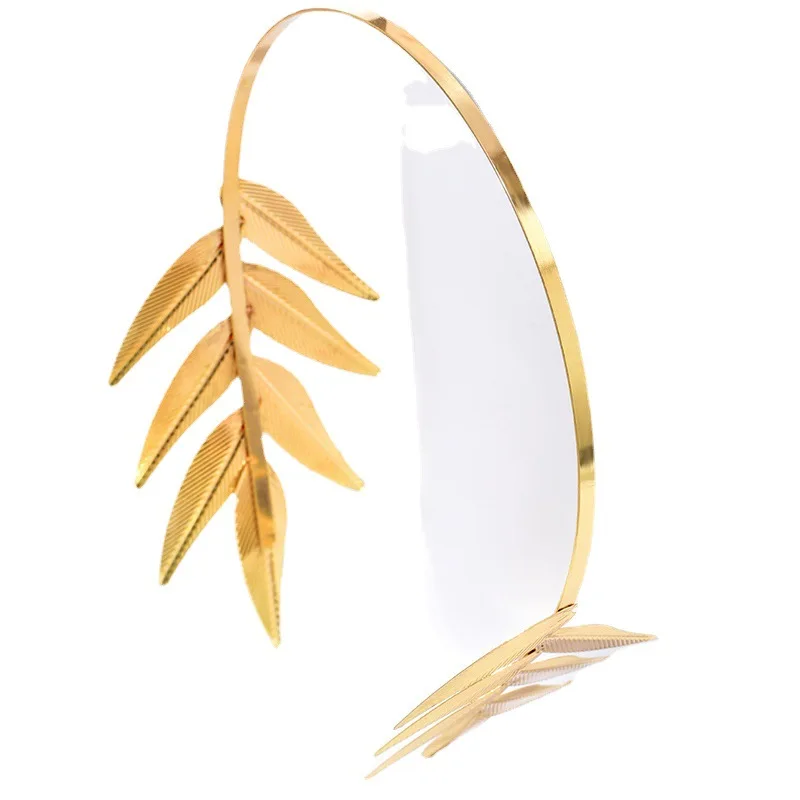 1pcs The new golden leaf headband is simple, elegant, and elegant. The design of the leaf headband feels like a hair accessory