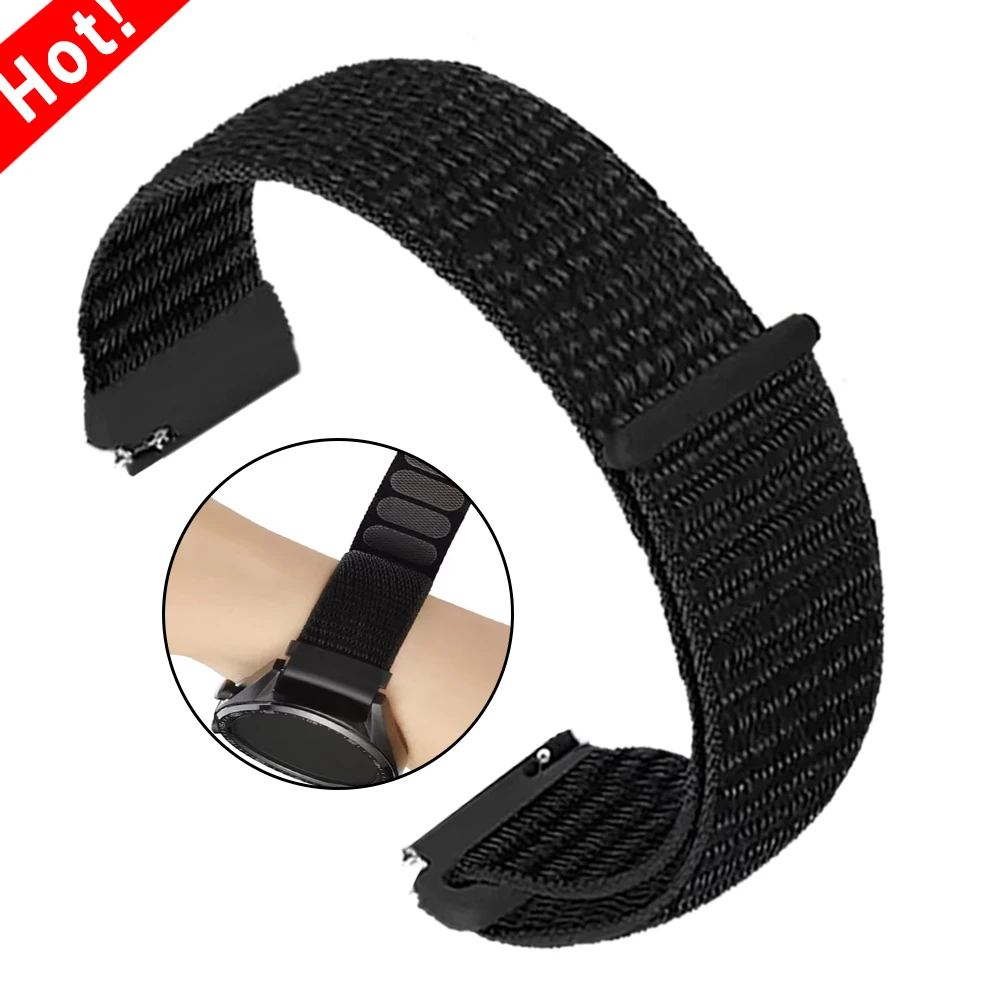 Bracelet à boucle en Nylon de 20mm 22mm, pour Huami Amazfit Active Max/Active 2, BIP 6 BIP 5 UNITY BALANCE2 GTR/GTS Pace