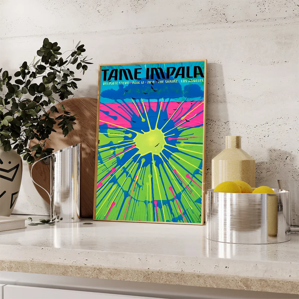 Tame Impala Psychedelic Classic Vintage Posters Vintage Room Home Bar Cafe Decor Nordic Home Decor