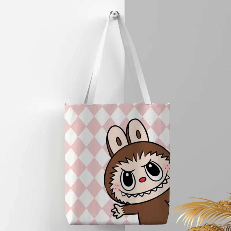 Rabbu cartoon around large capacity female college students tutoring tote bag capacity book shoulder bag