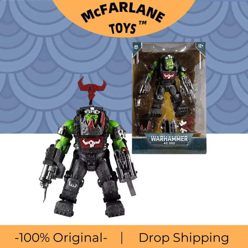 McFarlane Toys Ork Meganob w/Shoota Artist Proof (Warhammer 40000) Action Figures Original Model Kits Collection Decoration