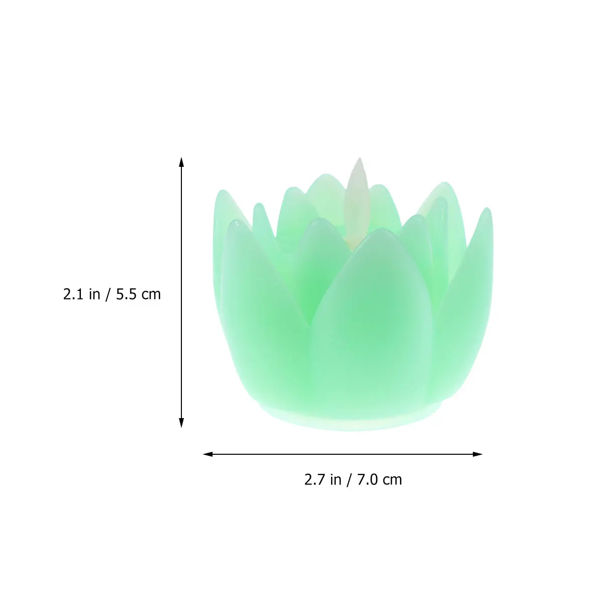 

Flameless LED Simulation Lotus Shaped Green Realistic Dancing LED Flower Decorative Light Powered Safe