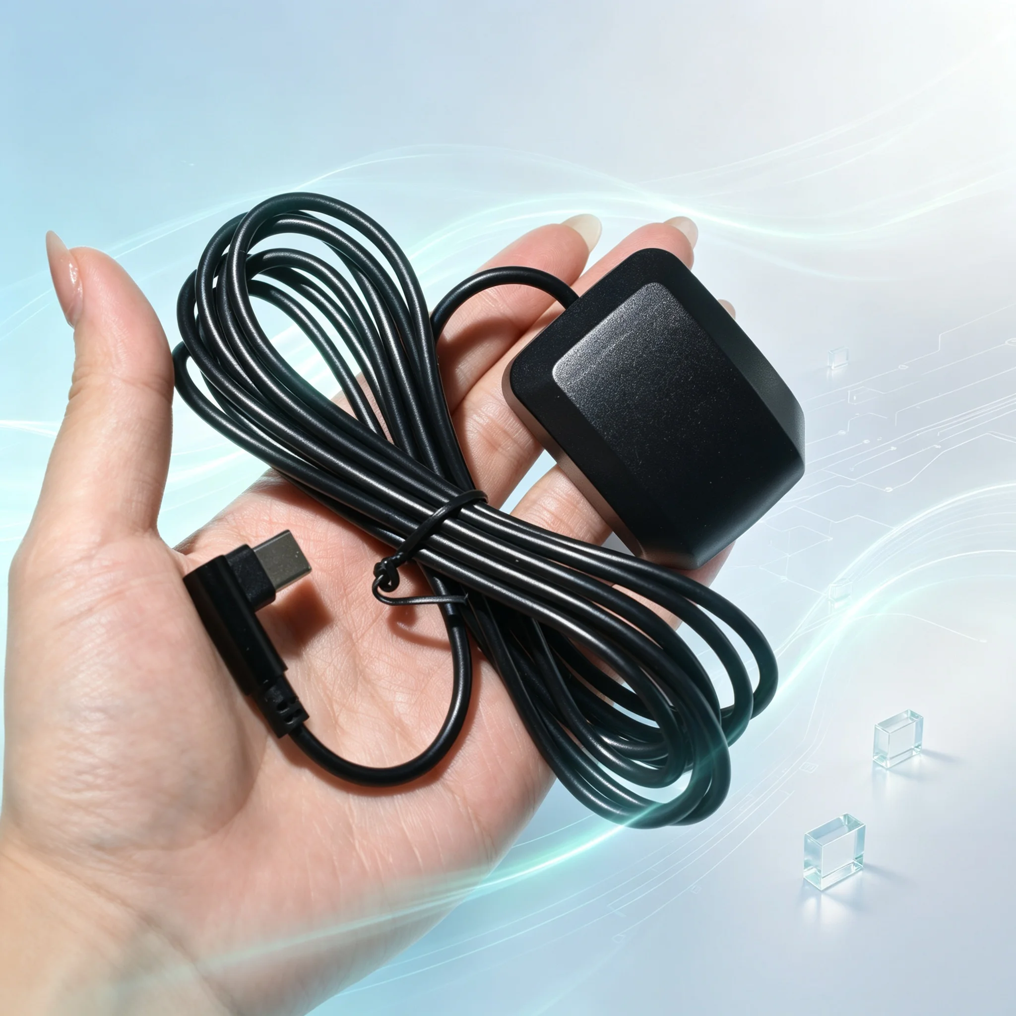 90° Right Angle Elbow Type-C GPS GLONASS Module Receiver, UBX-G7020-KB GNSS Antenna for Android Tablet