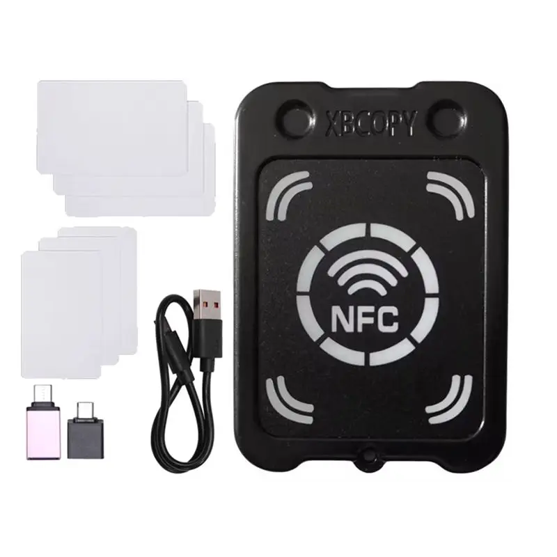 

Считыватель-копировщик смарт-карт RFID B67C + считыватель ключей для шифрования карт XUID/CUID, дубликатор токенов IC 13,56 МГц RFID