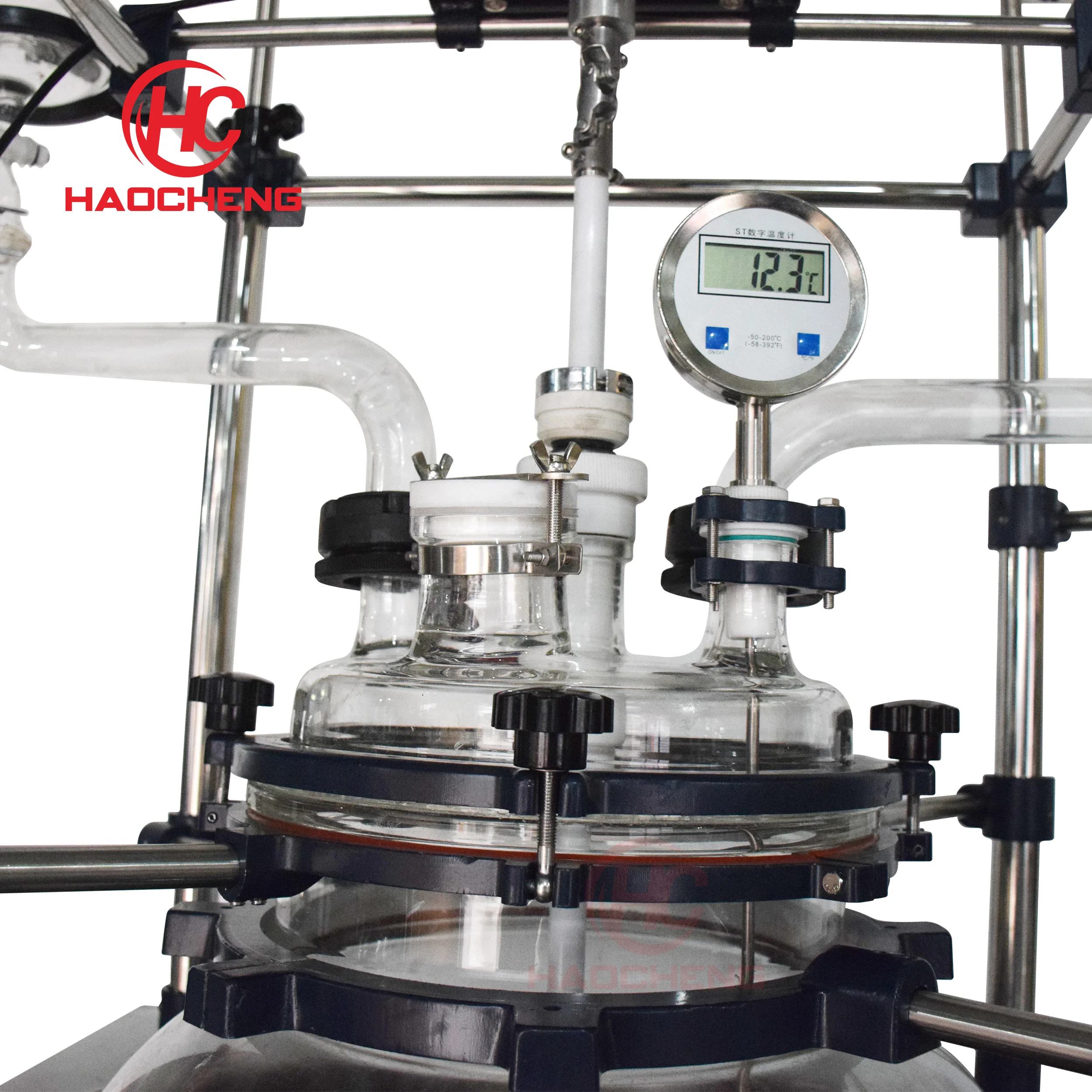 Lab 100L Multifunctional Glass Reactor With Electric Jacket Heating